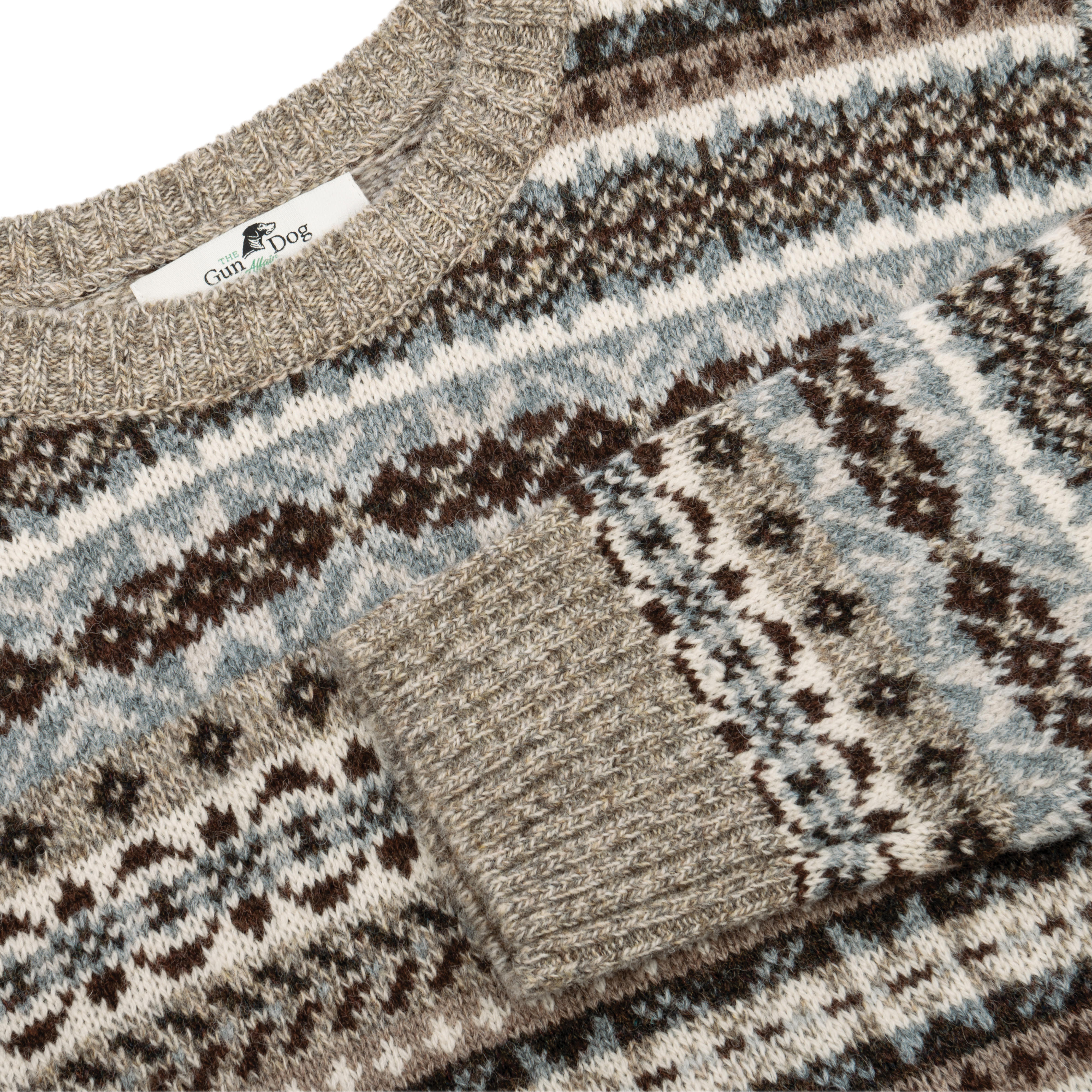 Herren Allover-Fair Isle-Pullover