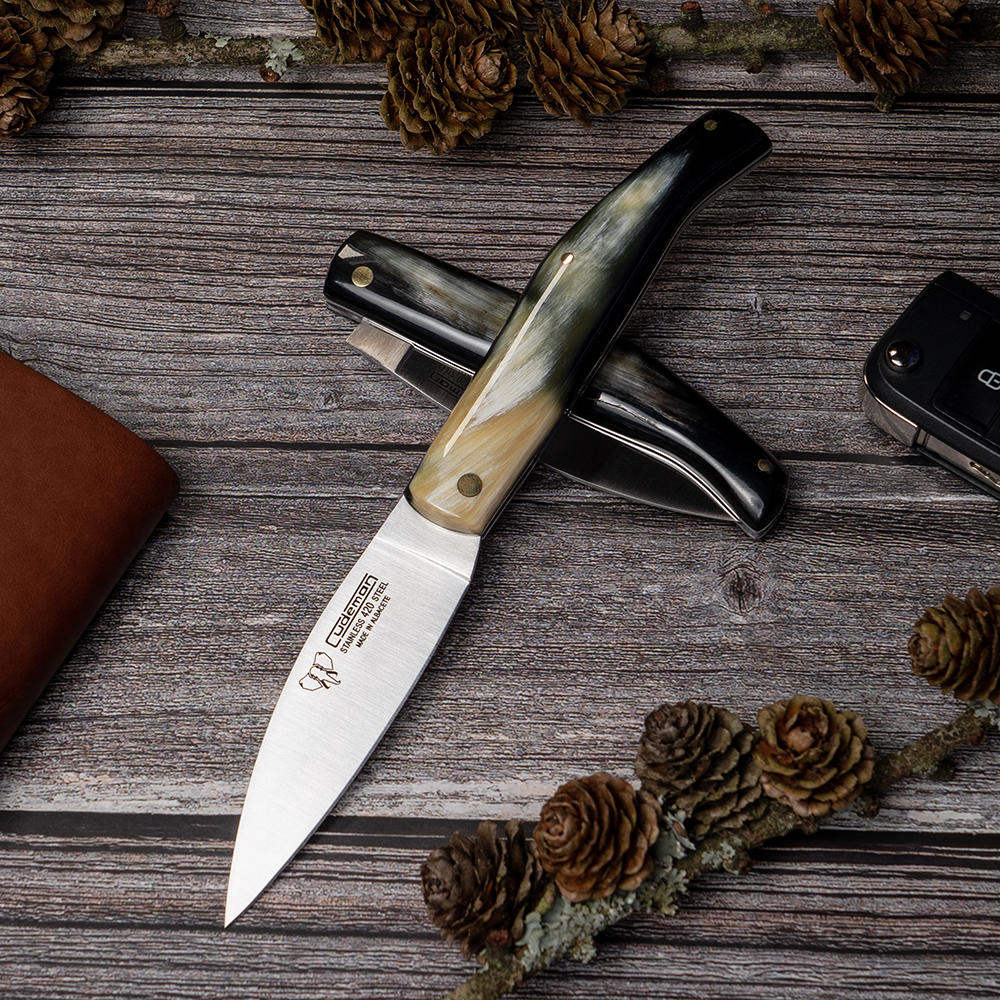 Couteau pliant Cudeman Campera, corne de buffle