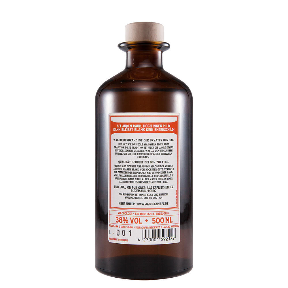 Gin Rüdemann »Wacholder« 500 ml, 38 % vol