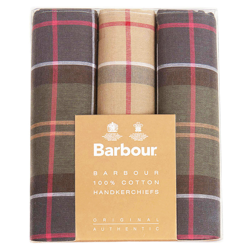 Barbour Handkerchiefs, Box of Three