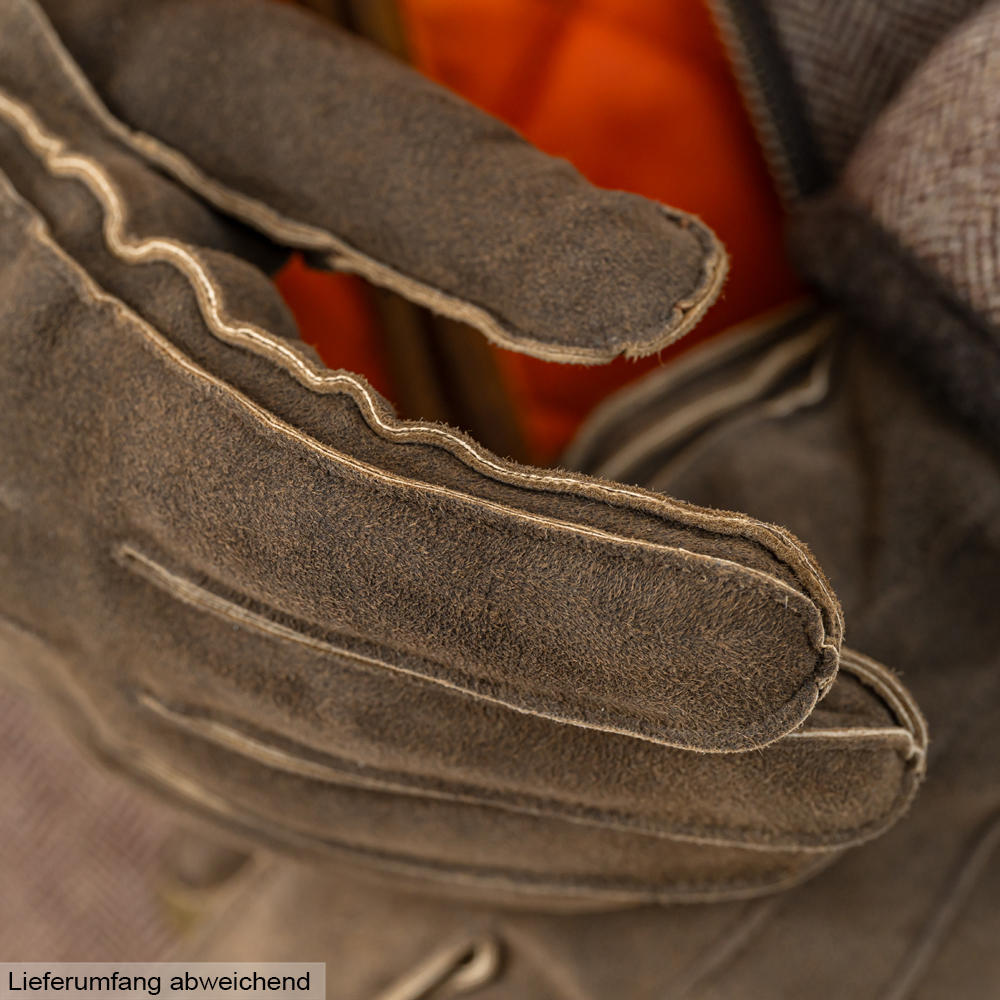 Damen Handschuhe ETSCH, Ziegenvelours, Kaschmirfutter