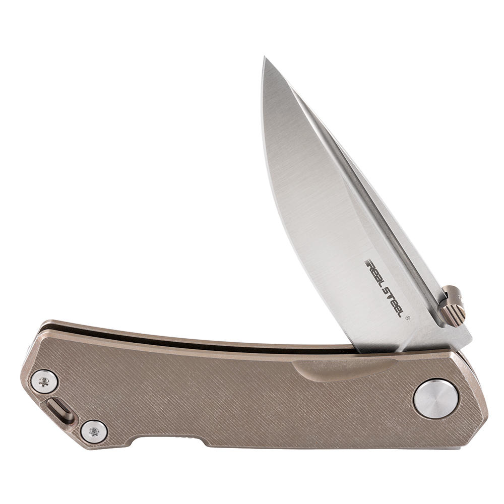 Real Steel® Luna Maius Klappmesser, Titan, bronze