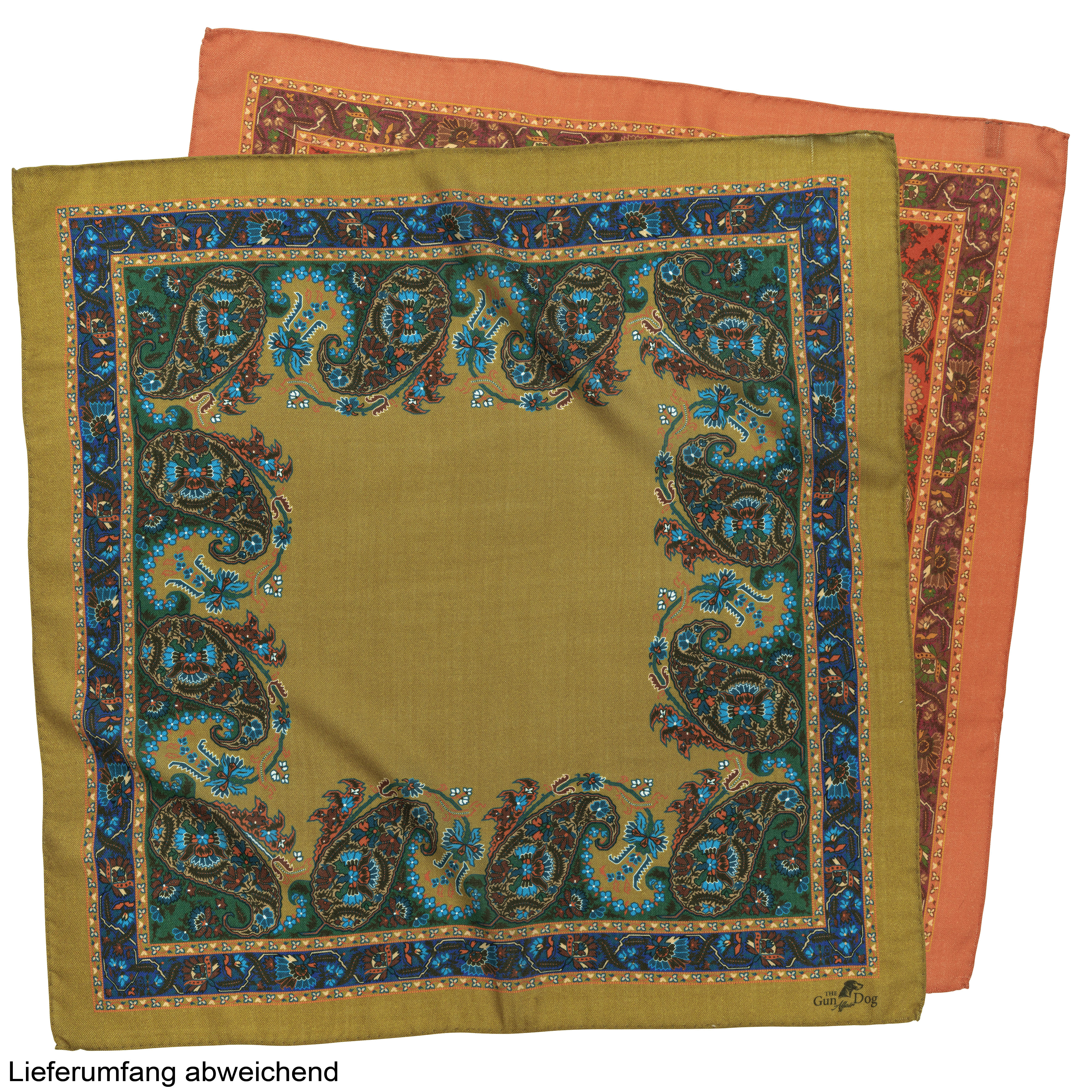 The GunDog Affairs Foulard »Indian Summer«, dunkelgrün, 70 x70 cm