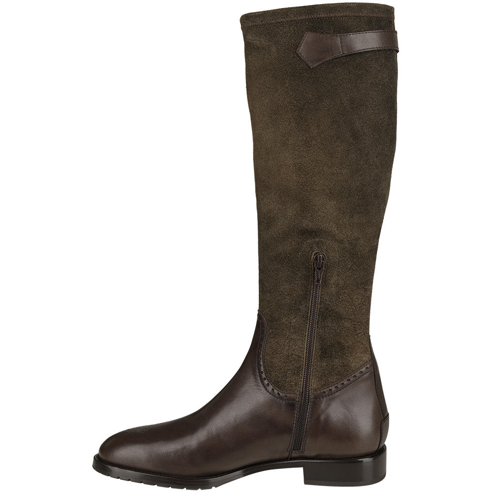 Damen Velours Stretch Stiefel