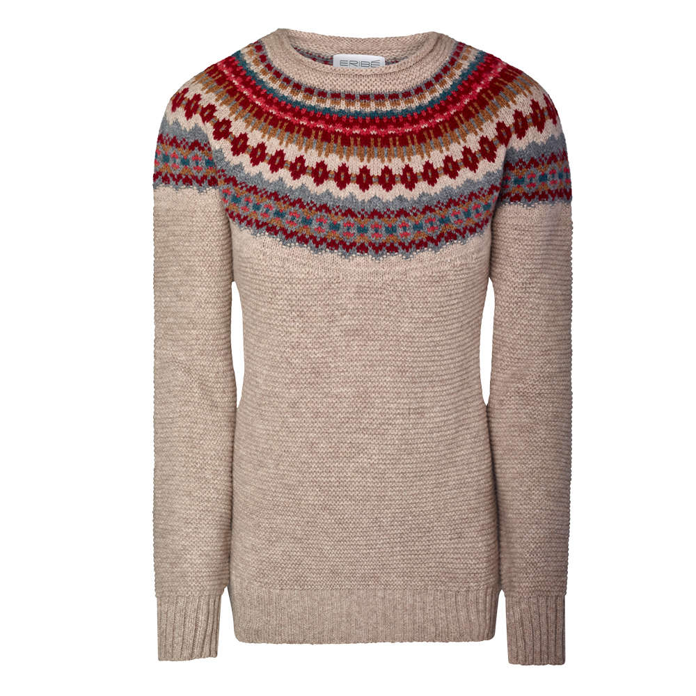 Lugano: Beige mit Bordeaux, Rot, Braun und Blau