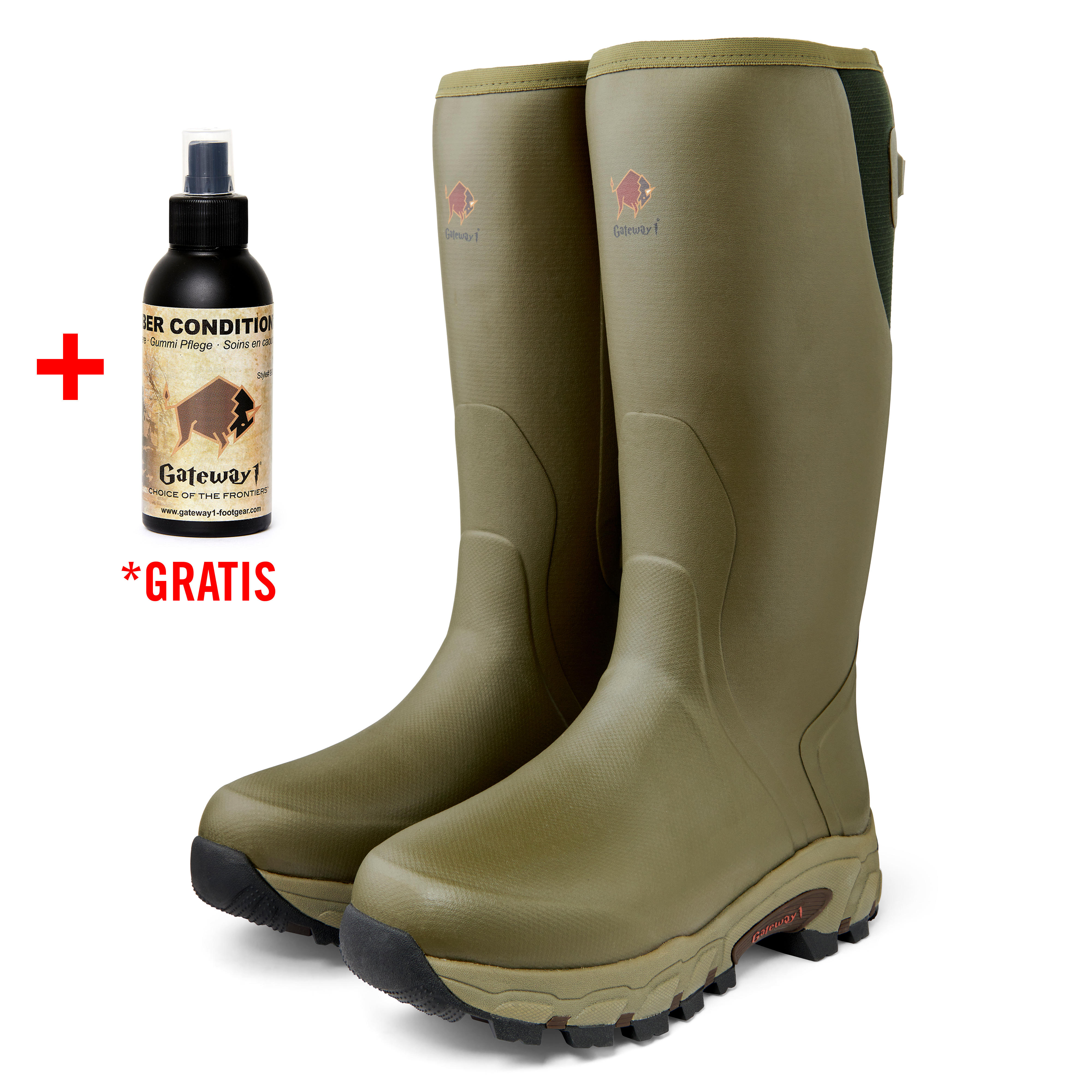 Gateway1 Gummistiefel Pro Shooter 18" 7mm side-zip