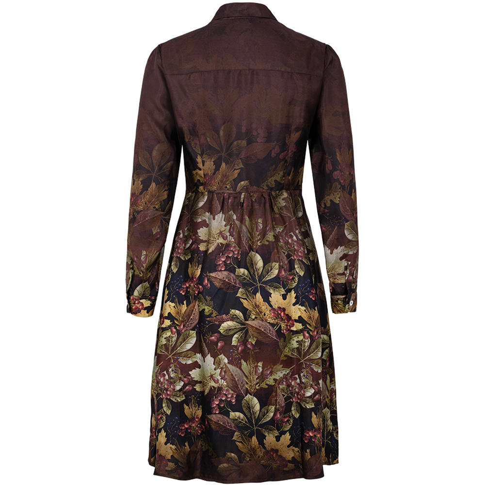 Seidenkleid Allover Print