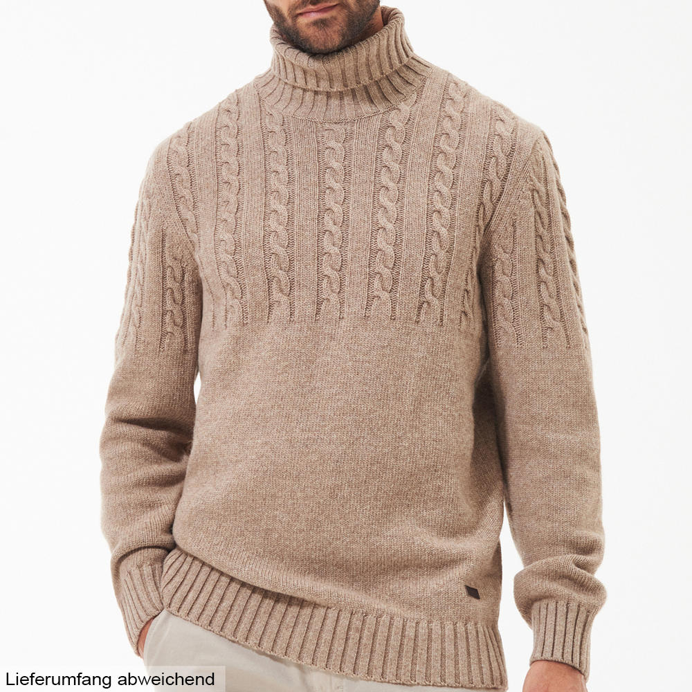 Barbour Men's Cable-knit Turtleneck Sweater