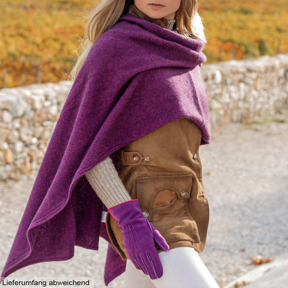 Damen Poncho Merino-Possum