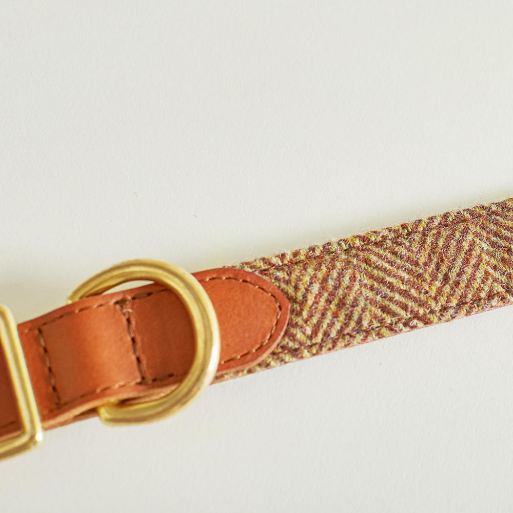 Helen Wells »Tweed Classic« Dog Collar, Beech, XXL 
