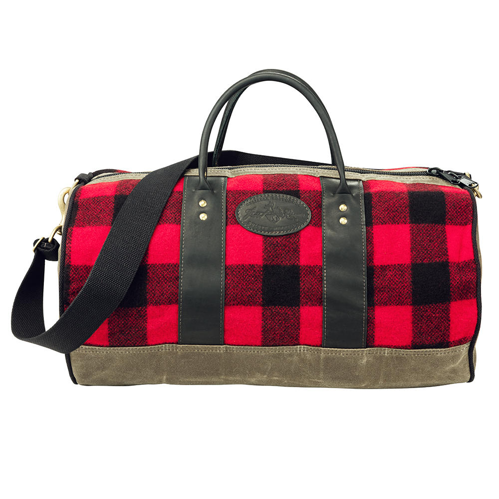 Frost River ImOut Duffle Bag, red plaid
