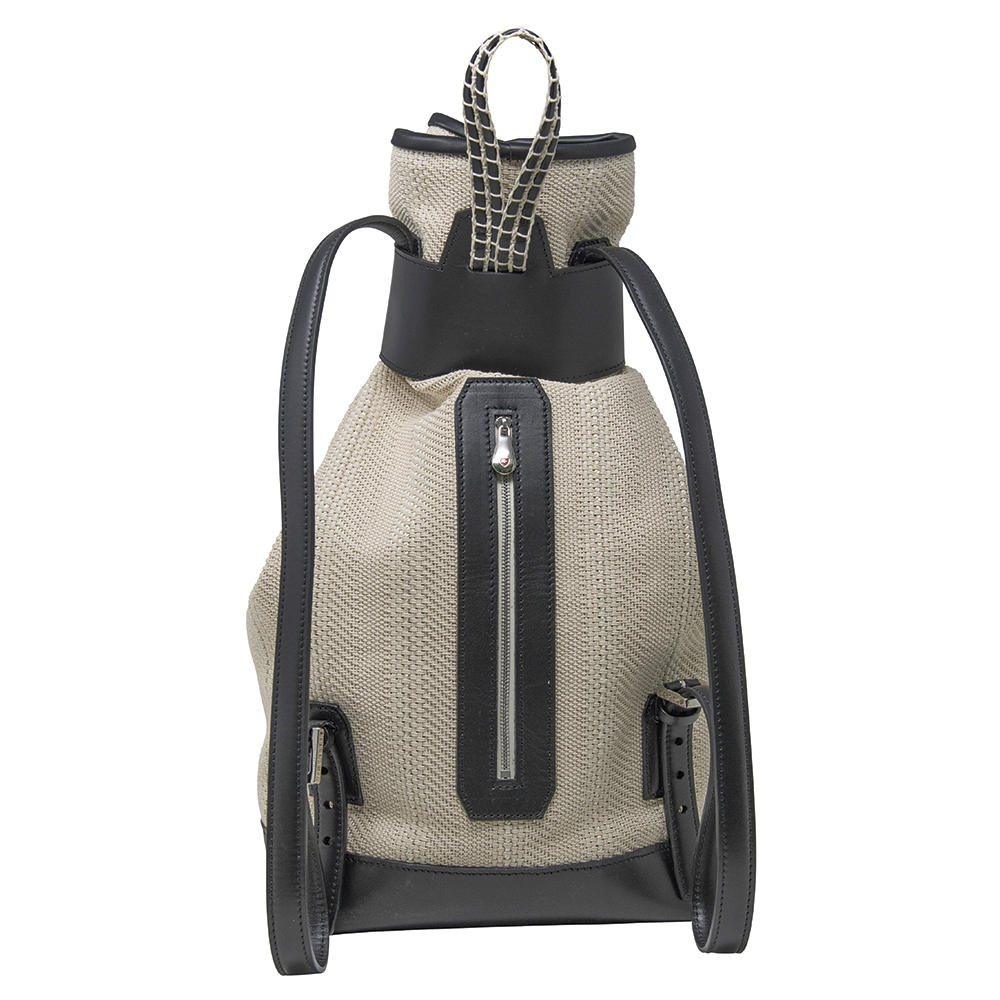 Athison Cotton Backpack, Sand/Black