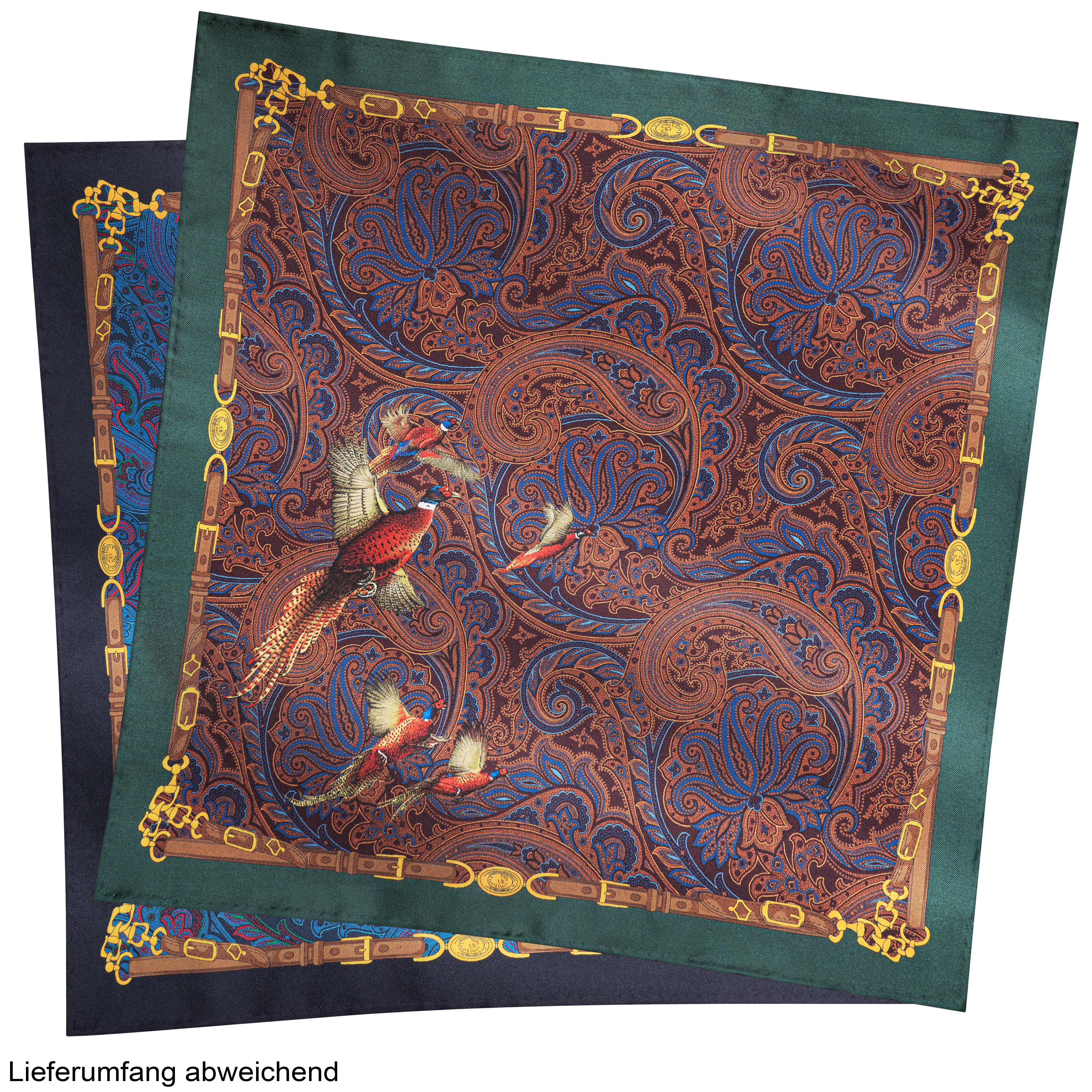 Pochette en soie The GunDog Affair » Faisan et Paisley «