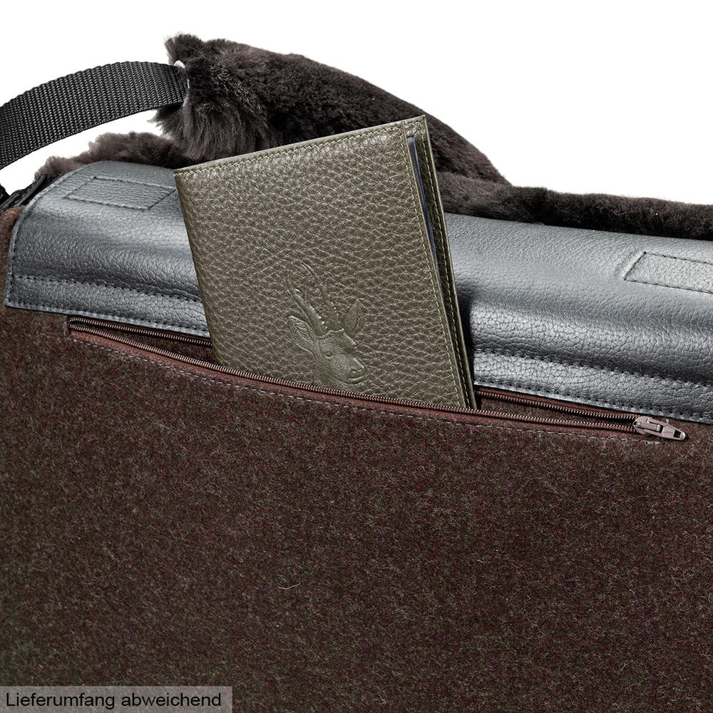 Werner Christ »Jura« Lambskin Seat Pad, Brown/Brown