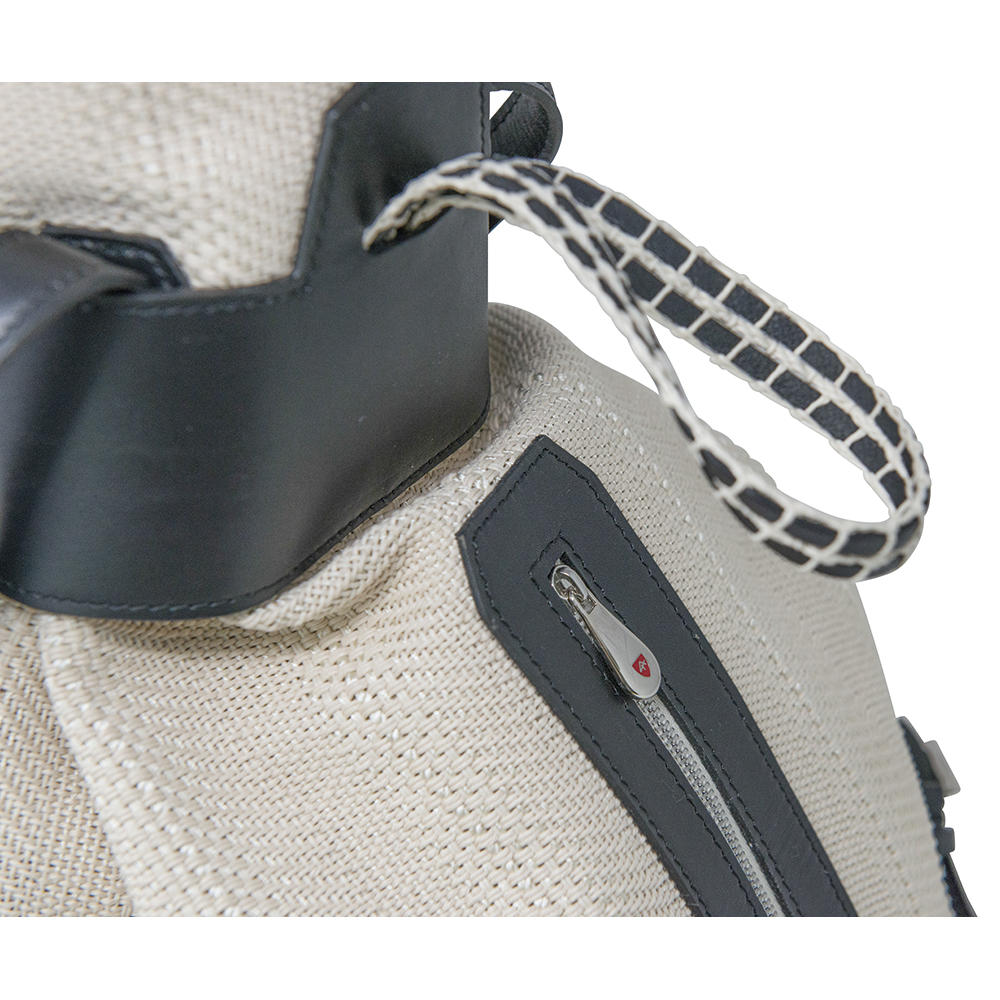 Athison Cotton Backpack, Sand/Black