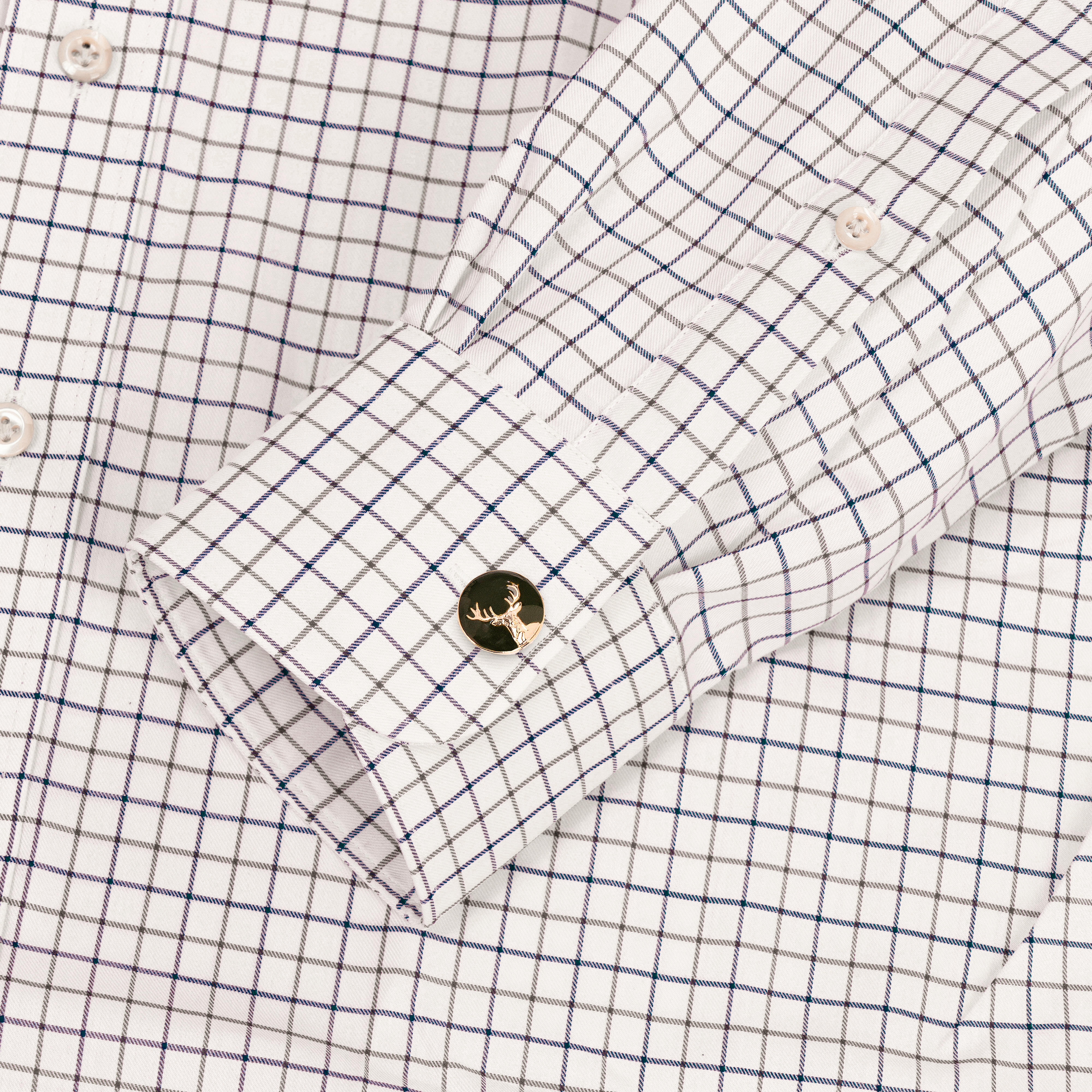 The GunDog Affair Herrenhemd »Collin«, Twill, beige/blau/braun