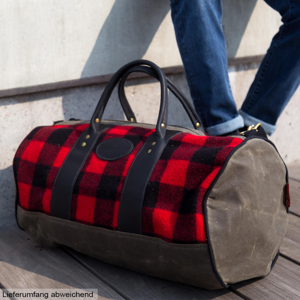 Frost River ImOut Duffle Bag, red plaid