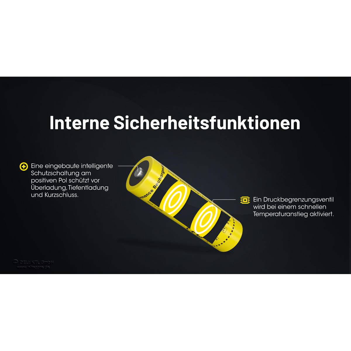 Batterie Li-Ion Nitecore® 21700, 6000 mAh Li-ion, NL2160