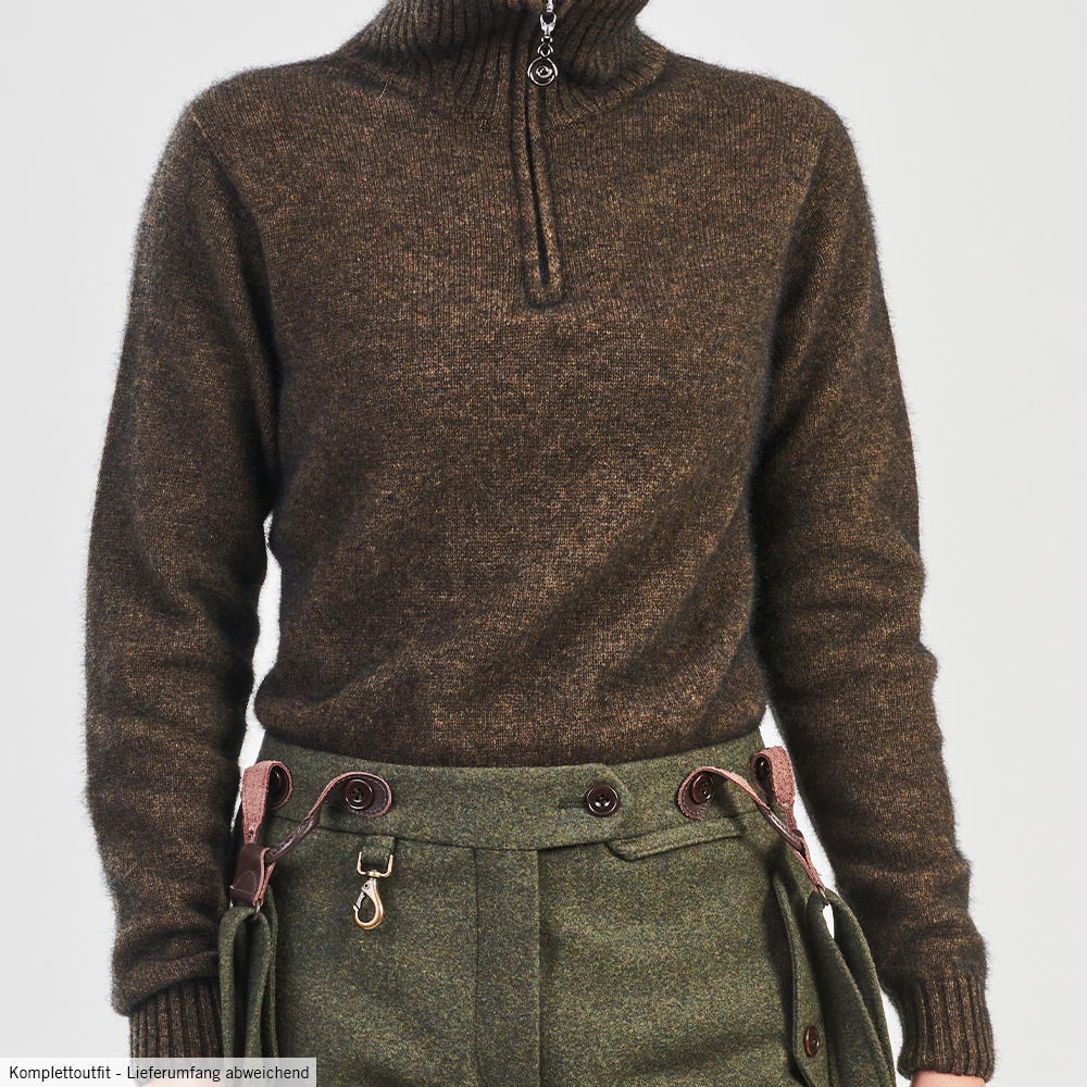 Damen Zip-Pullover Merino-Possum