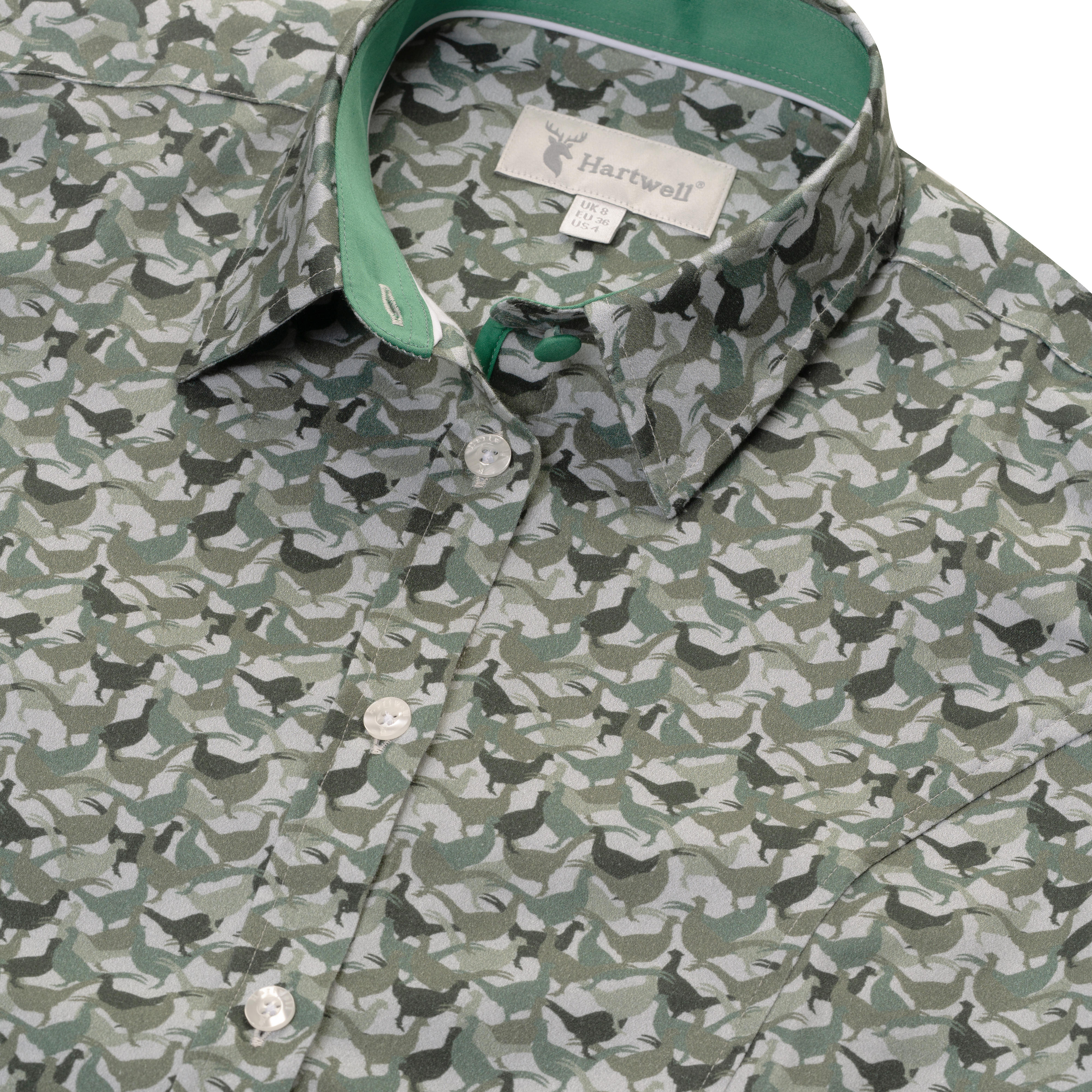 Hartwell »Layla« Ladies’ Blouse, Green, Pheasants