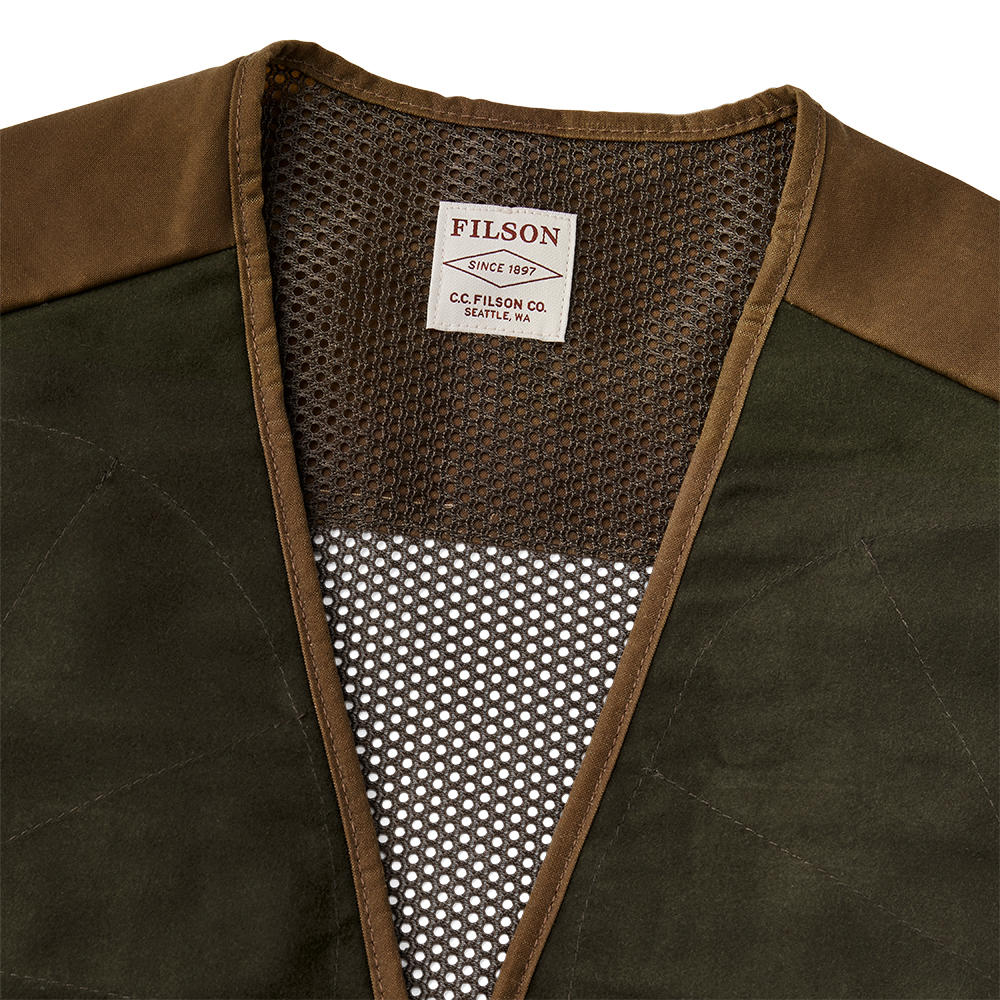 Filson Light Shooting Vest, dark tan