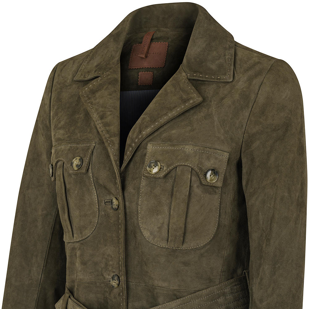 Damen Leder-Safari Jacke »Diplomate Lady«