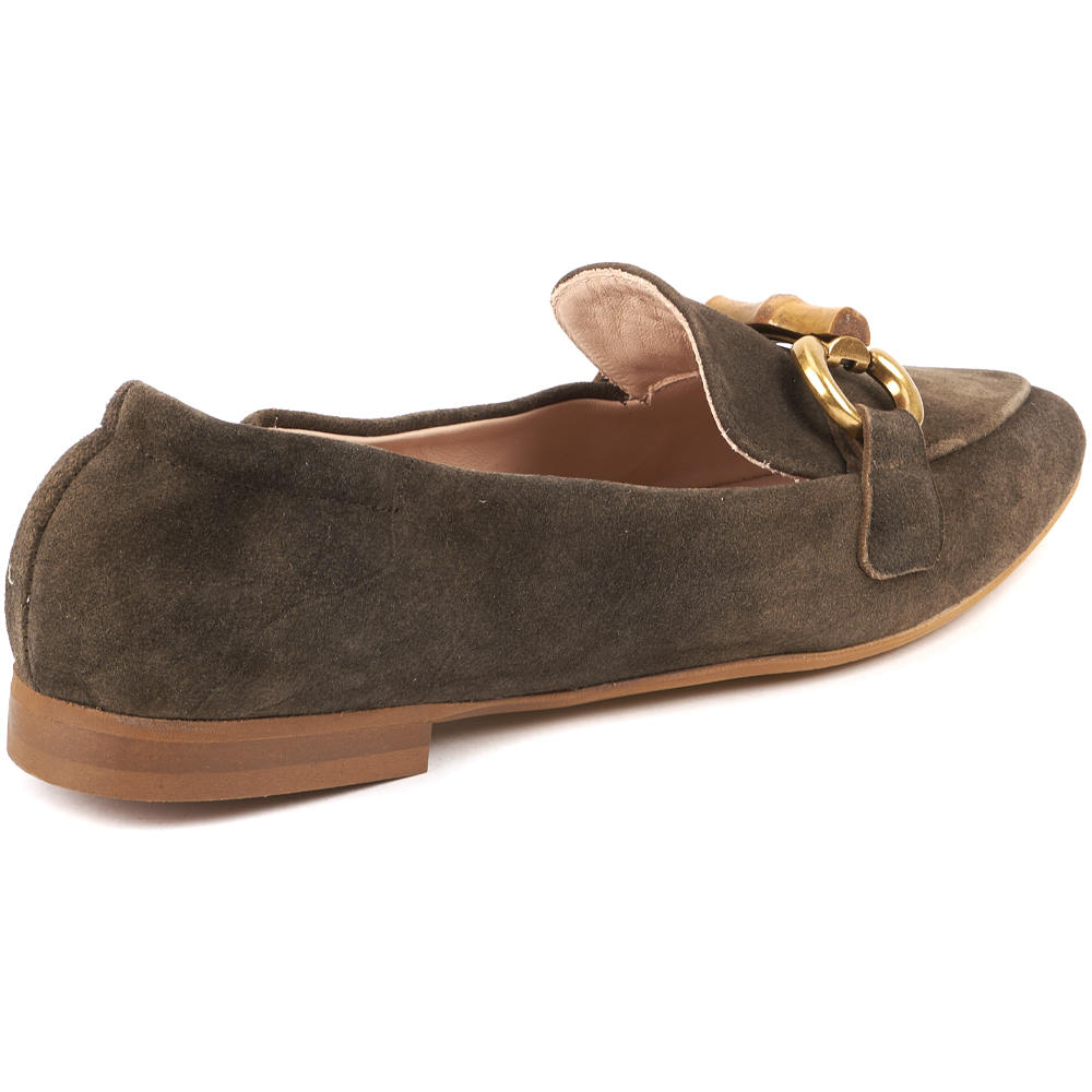 Damen Antikbock-Loafer, akazie