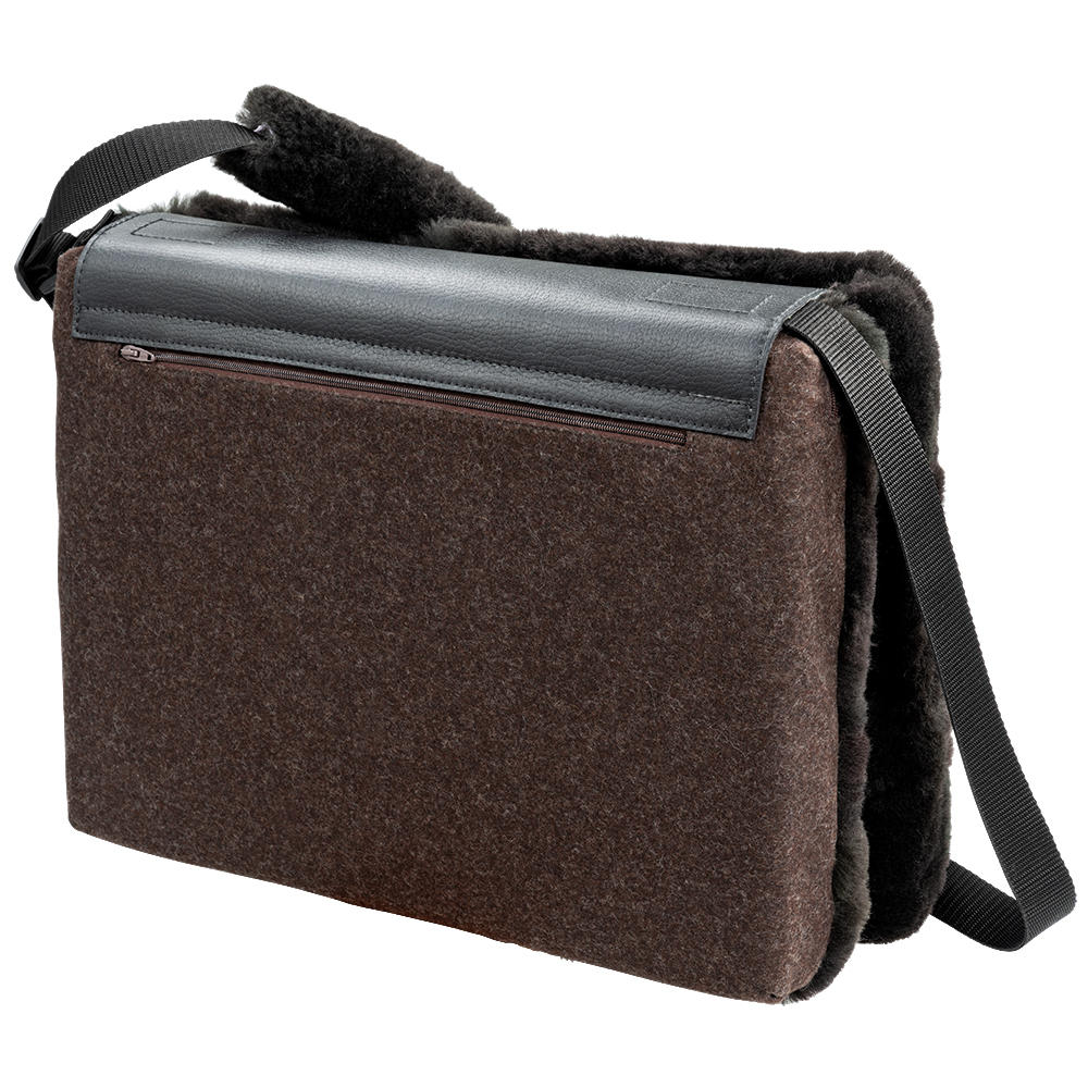 Werner Christ »Jura« Lambskin Seat Pad, Brown/Brown