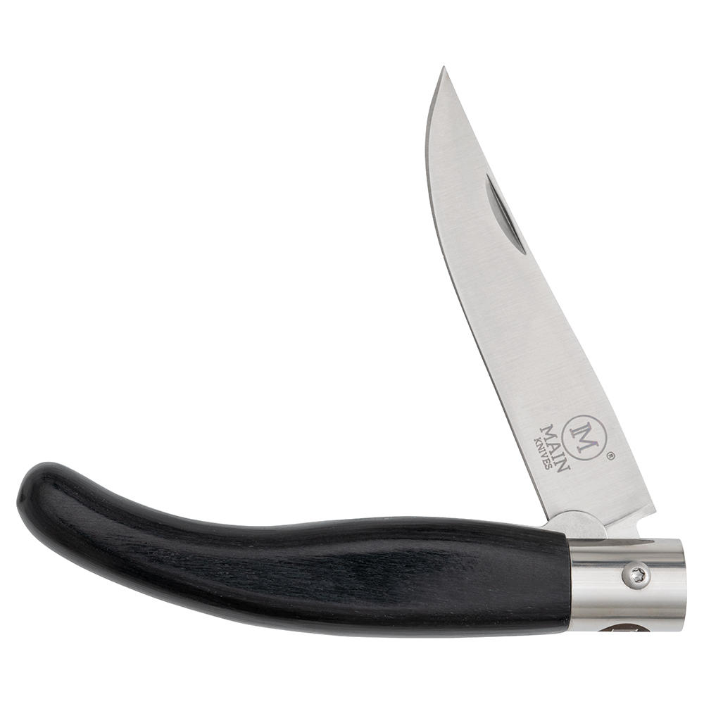Couteau pliant MAIN » Spanish Line «, bois de pakka noir