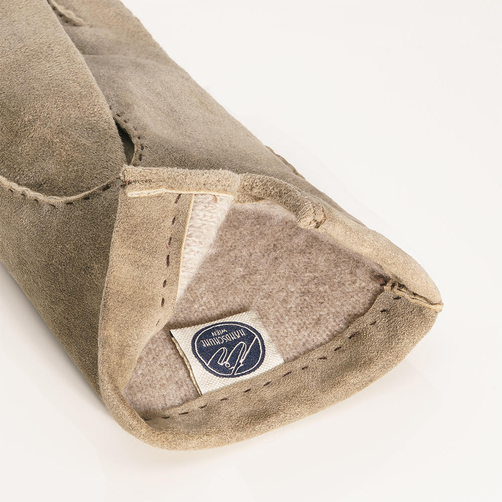 LECCE Men’s Gloves, Goat Suede, Cashmere Lining