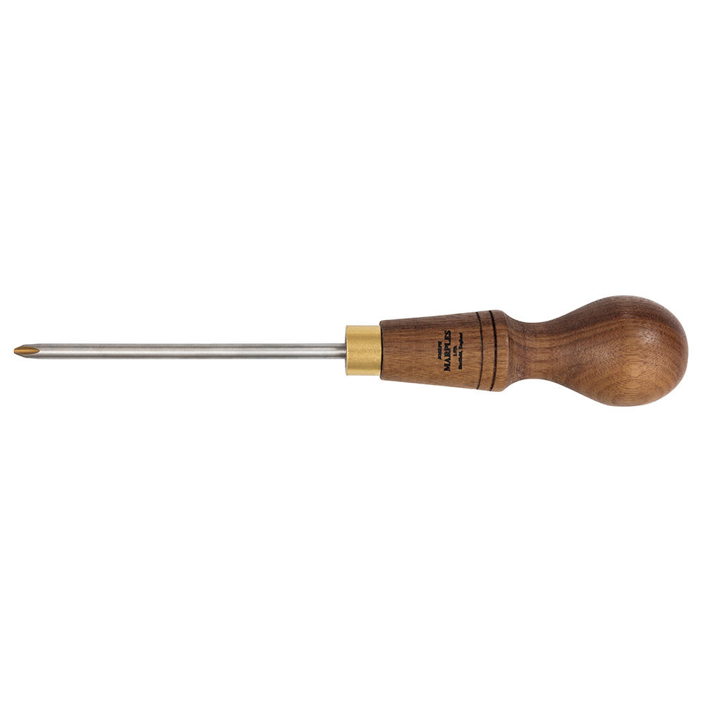 Cabinet Screwdriver, PH2, Oiled Walnut Handle