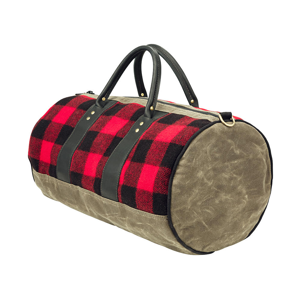 Frost River ImOut Duffle Bag, red plaid