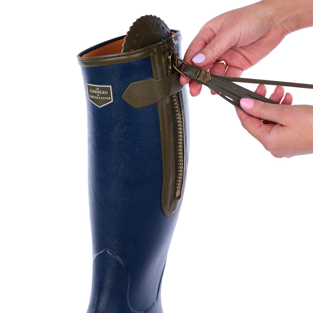 Le Chameau »L'Alliance« Ladies’ Rubber Boots, Neoprene Lining, Navy