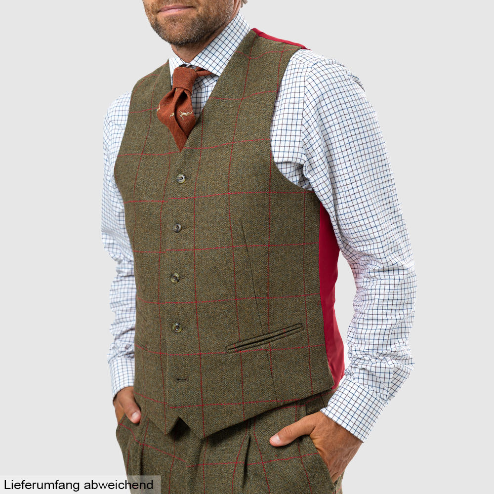 Alan Paine Herren Tweed-Weste »Combrook«, Sage