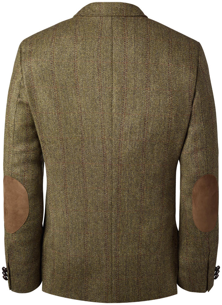 Herren Tweed-Jagdsakko, grün