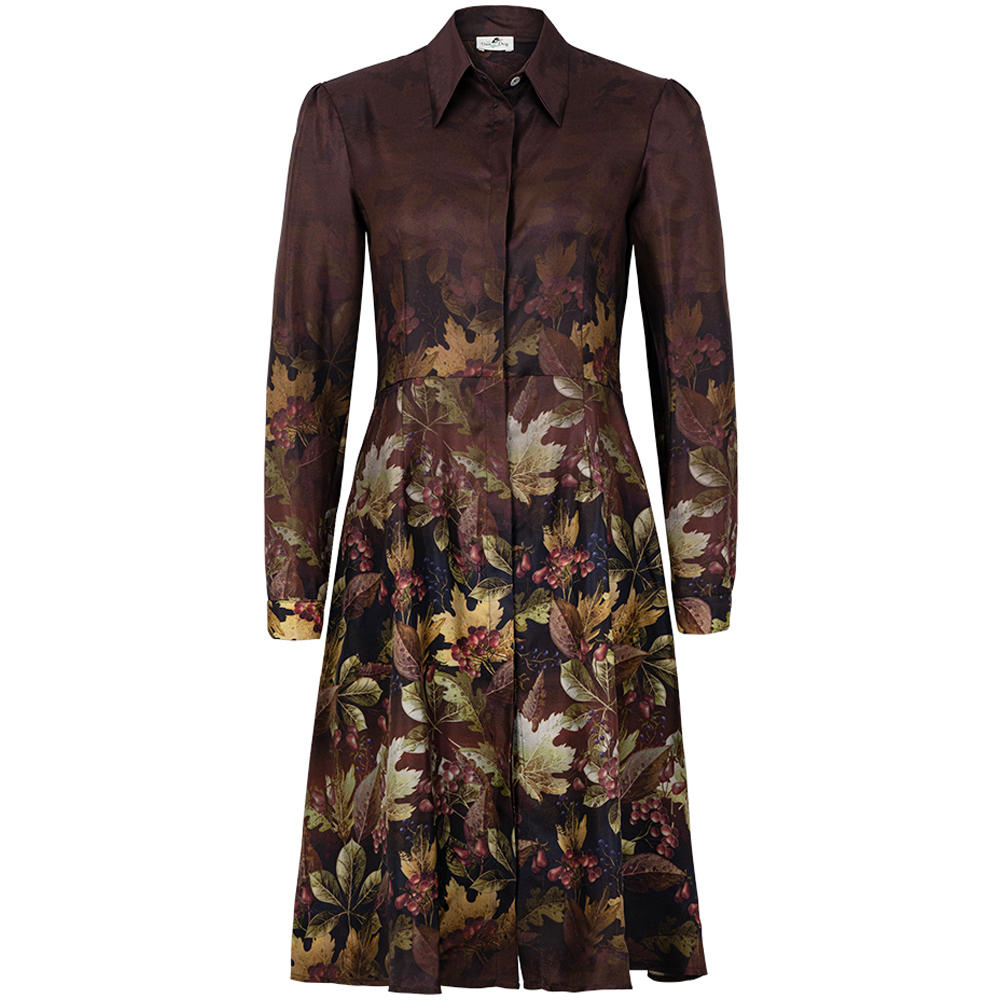 Seidenkleid Allover Print
