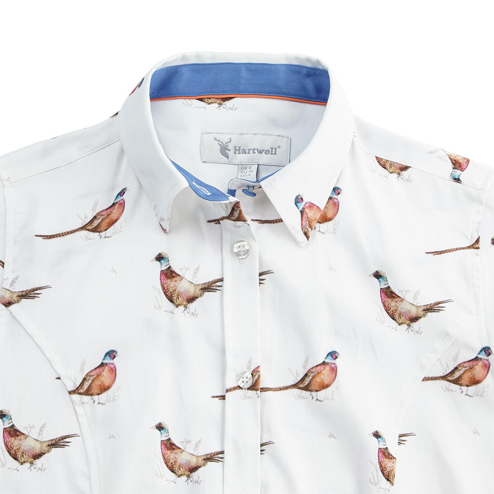 Hartwell »Layla« Ladies Shirt, »Pheasant 2«, White