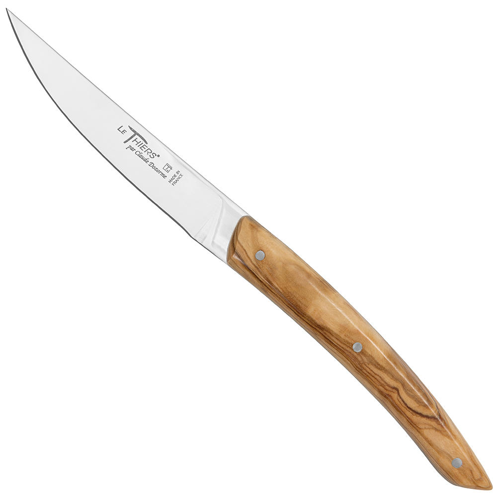 Le Thiers® Steak- und Tafelmesser, Olivenholz, Satz, 4-teilig