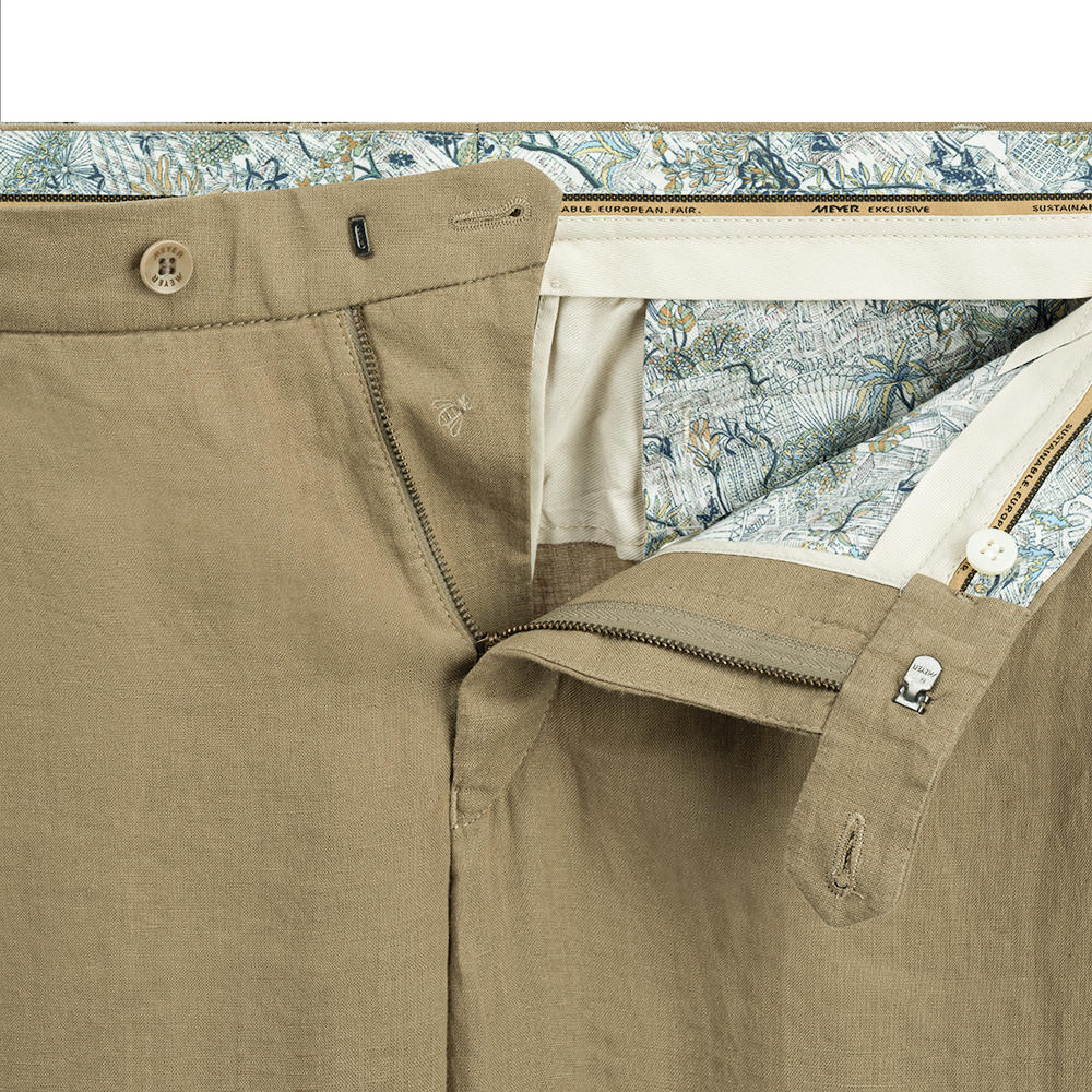 Meyer »Bonn« Men's Linen Trousers