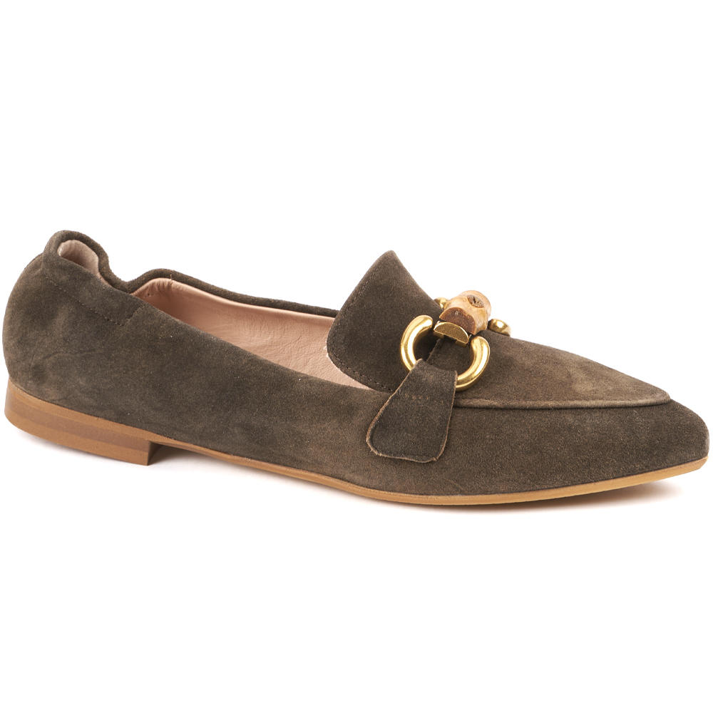Damen Antikbock-Loafer, akazie
