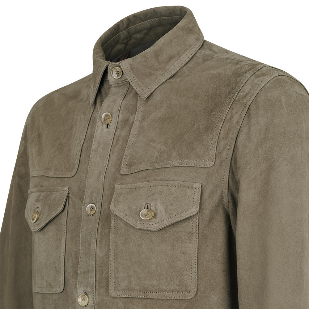 Herren Leder-Overshirt »Chemise«