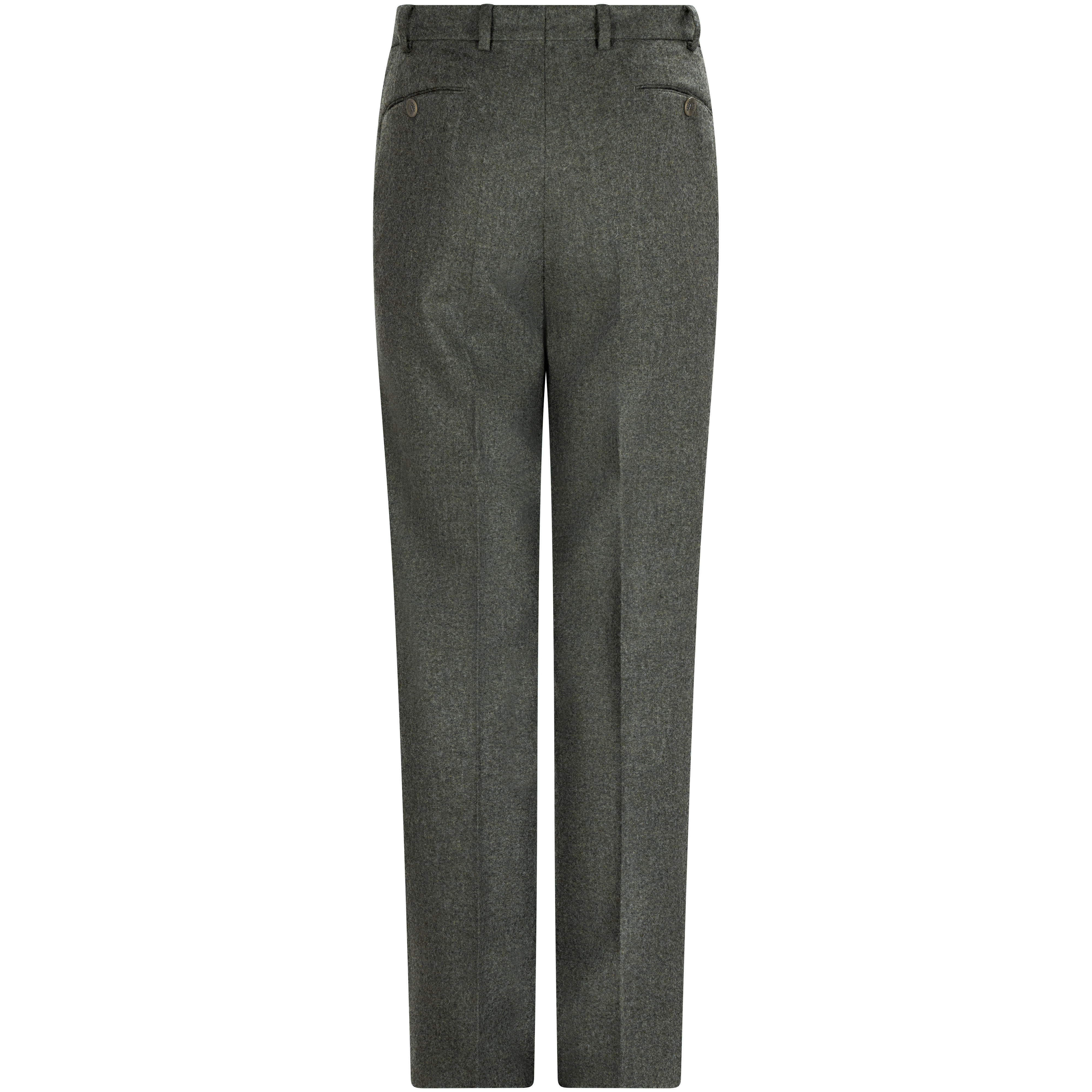 Meyer »Bonn« Men's Wool Trousers, Loden Green