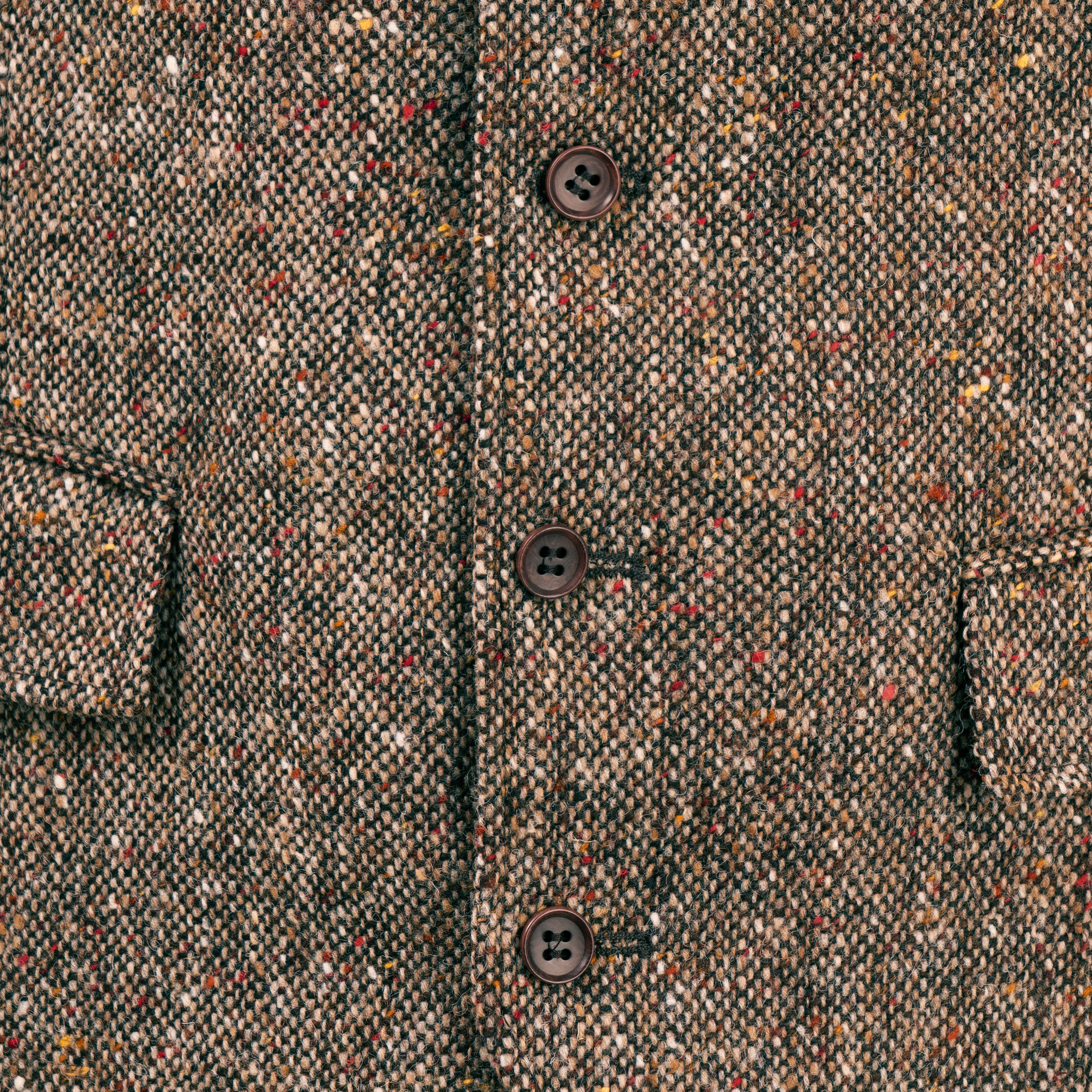 Herren-Donegal-Tweed-Weste »Marvin«, braun