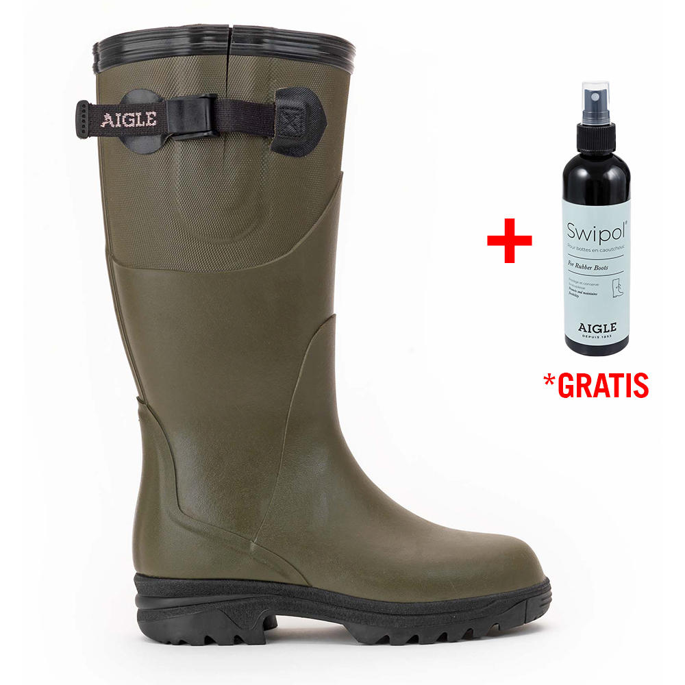 Aigle Damen-Gummistiefel REVA ISO, kaki