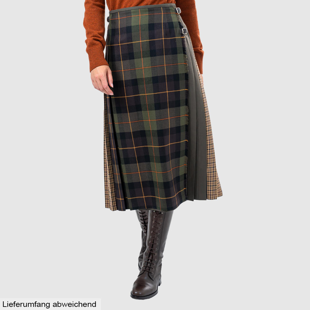 »Carlow« Ladies' Kilt, Dark Green Check