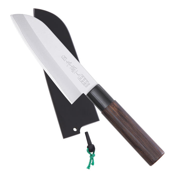 Saku Hocho, mit Holzscheide, Santoku (Allzweckmesser)