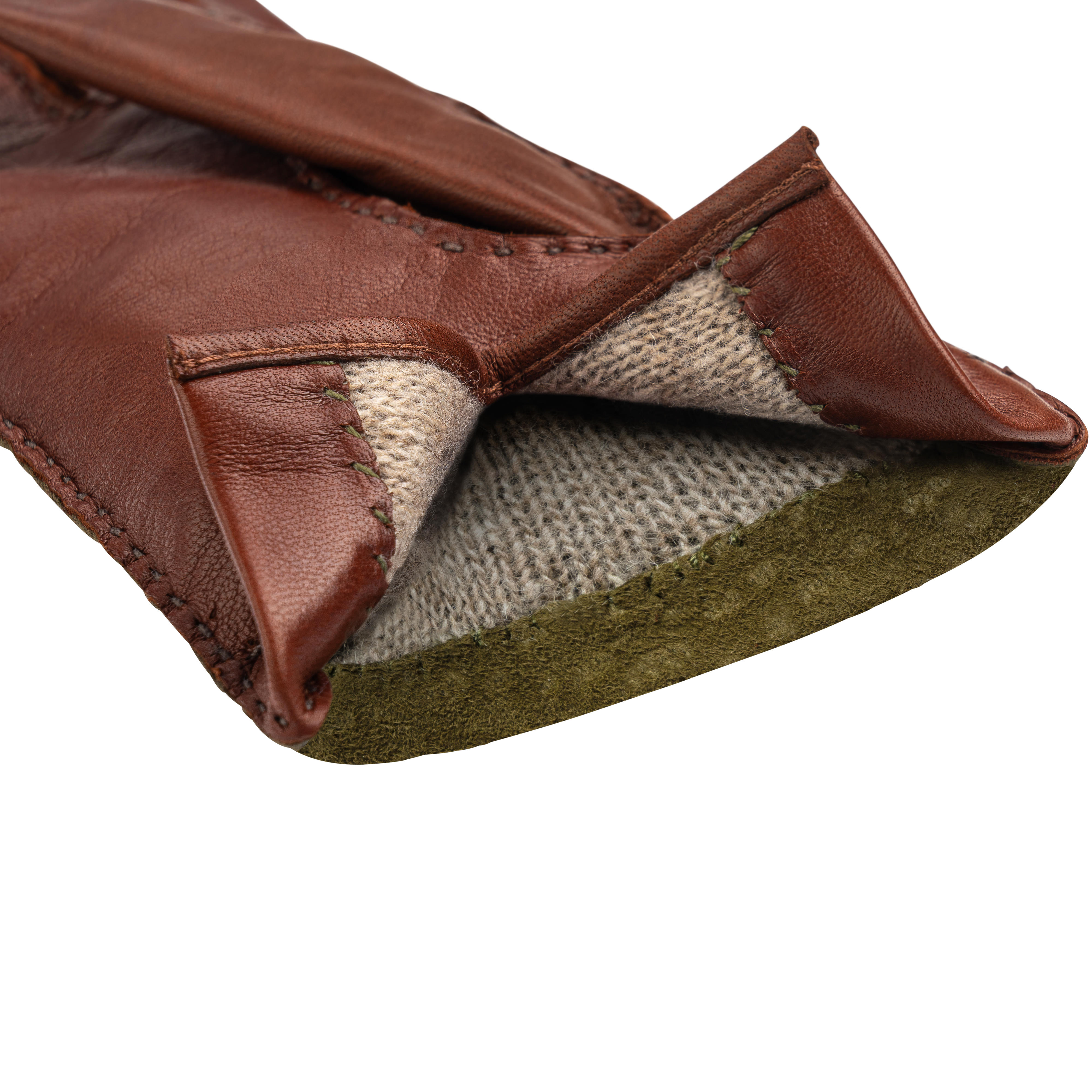 Gants pour femme » Lima «, carpincho et nappa agneau