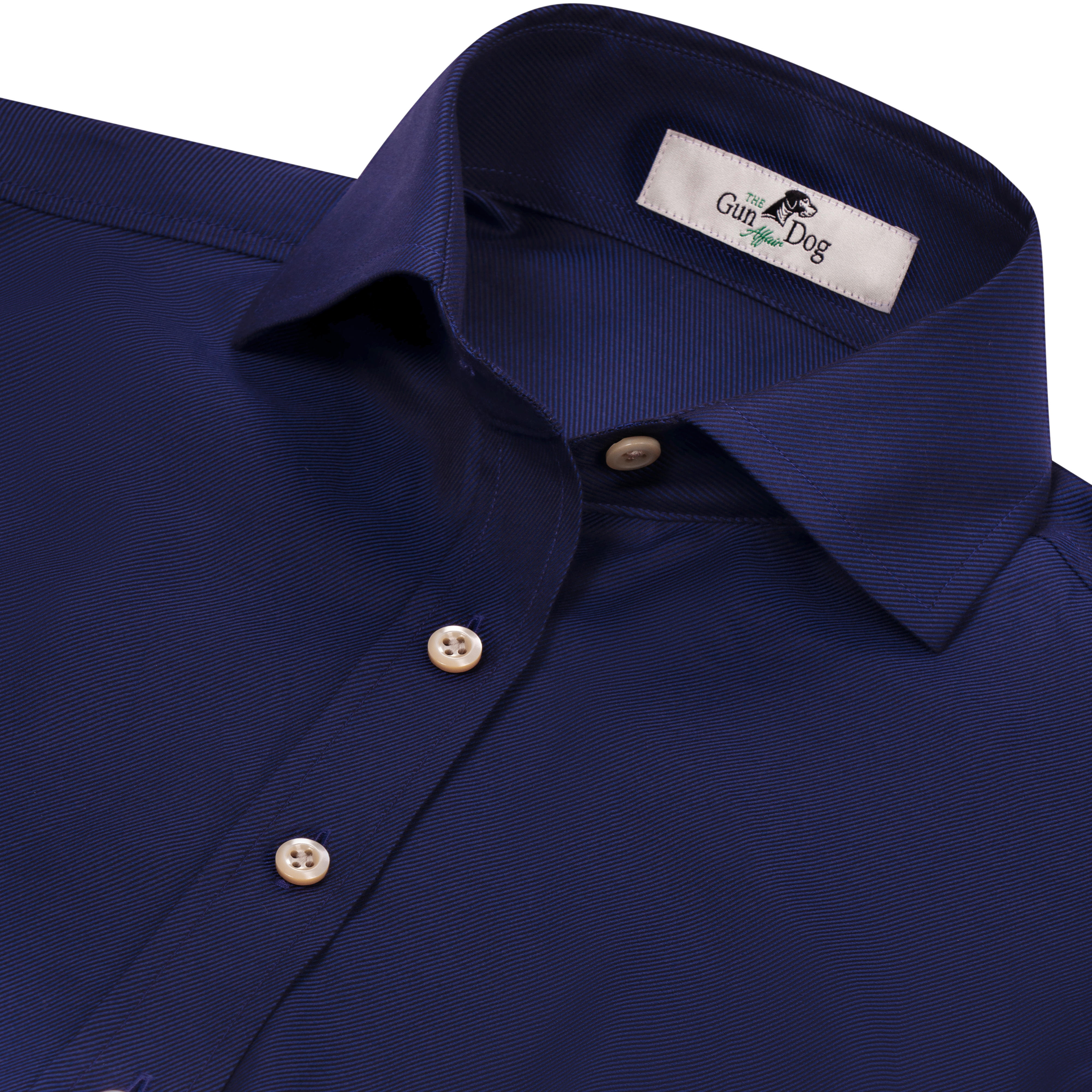 Chemisier femme "Amber", sergé, bleu nuit